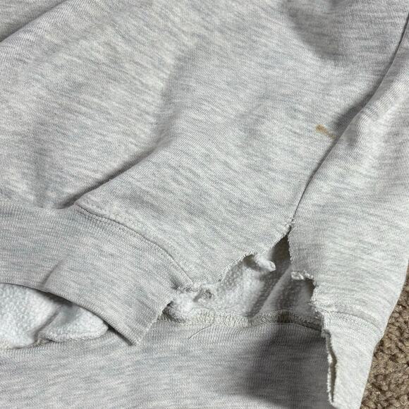 Vintage Mickey Inc Sweatshirt M Walt Disney Parks Embroidered American Flag Gray - Picture 5 of 7